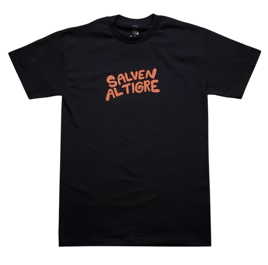 Camiseta Salven al Tigre - Negra